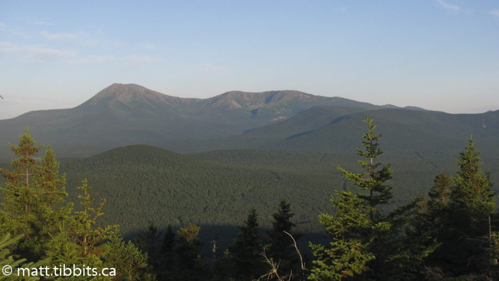 View of Katahdin from Mt. Lunksoos.